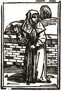 Een kwezel in het boek De Dodendans, 1489